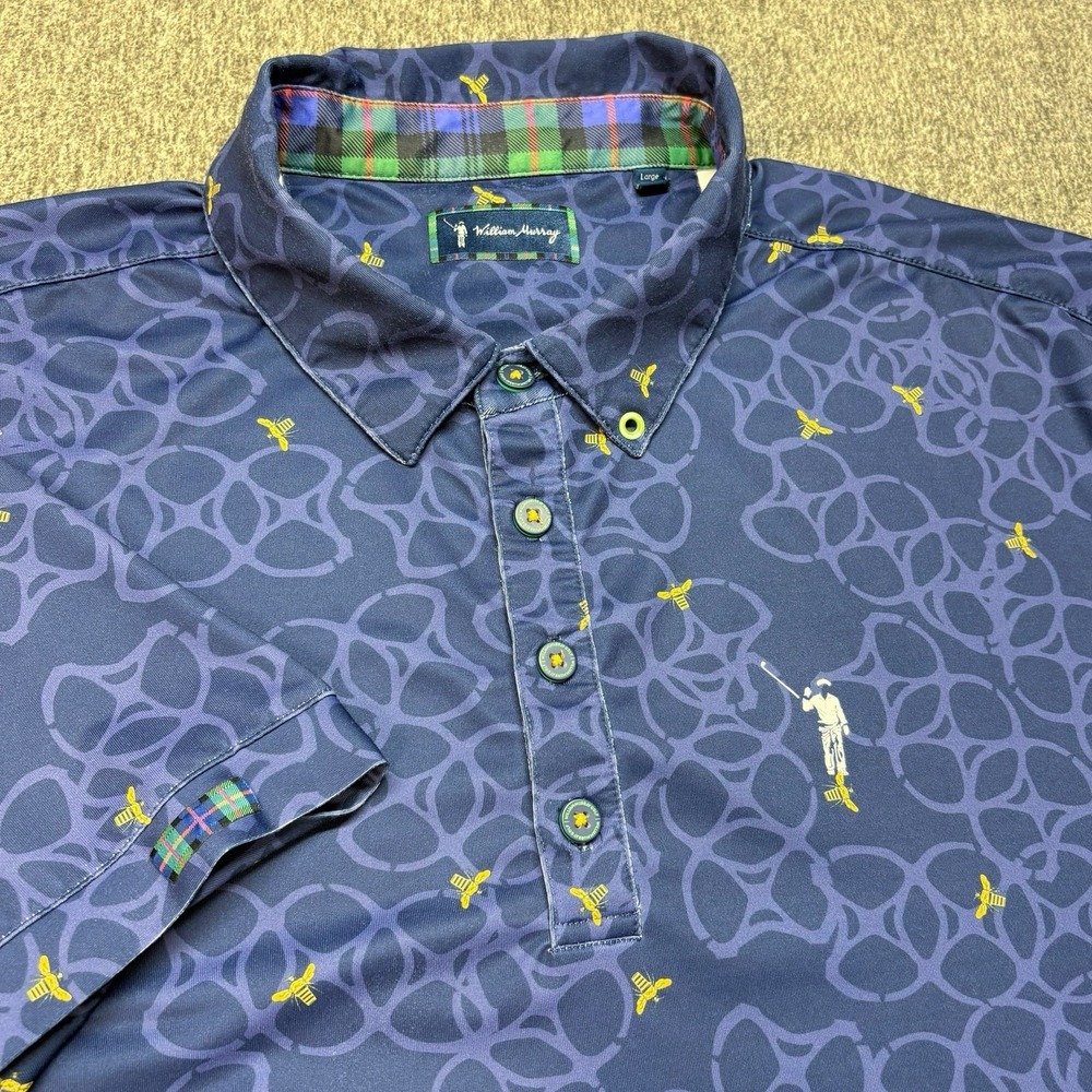 William‎ Murray Golf Polo Shirt Men Size L